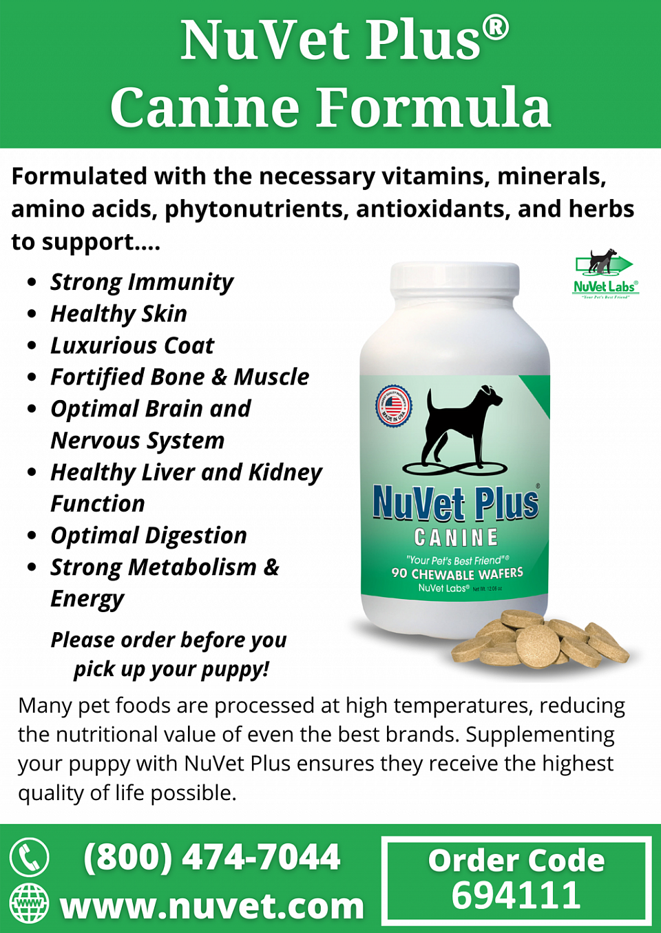 NuVet labs